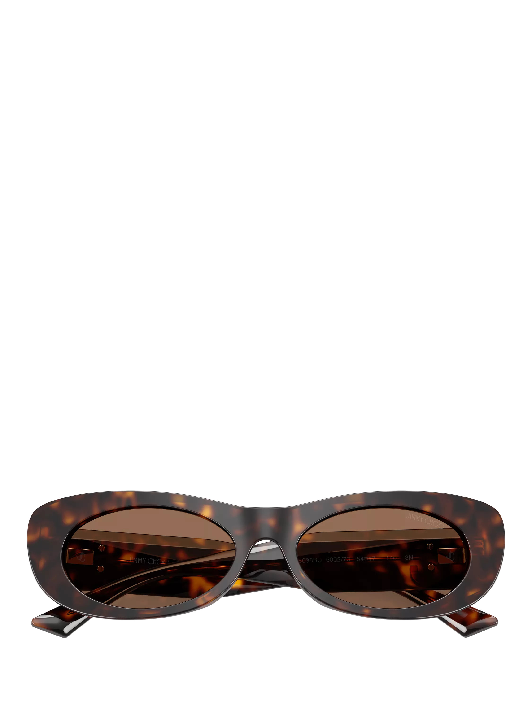 Jimmy Choo oval sunglasses Havana/Brown 54mm (British brand)