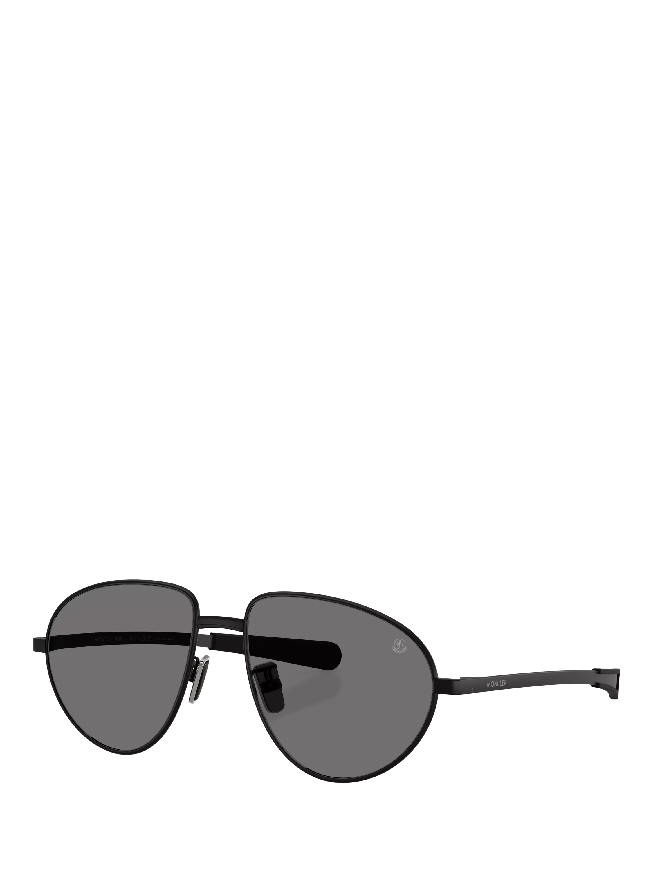 Moncler aviator sunglasses black polarised 55mm lens, imported from the UK