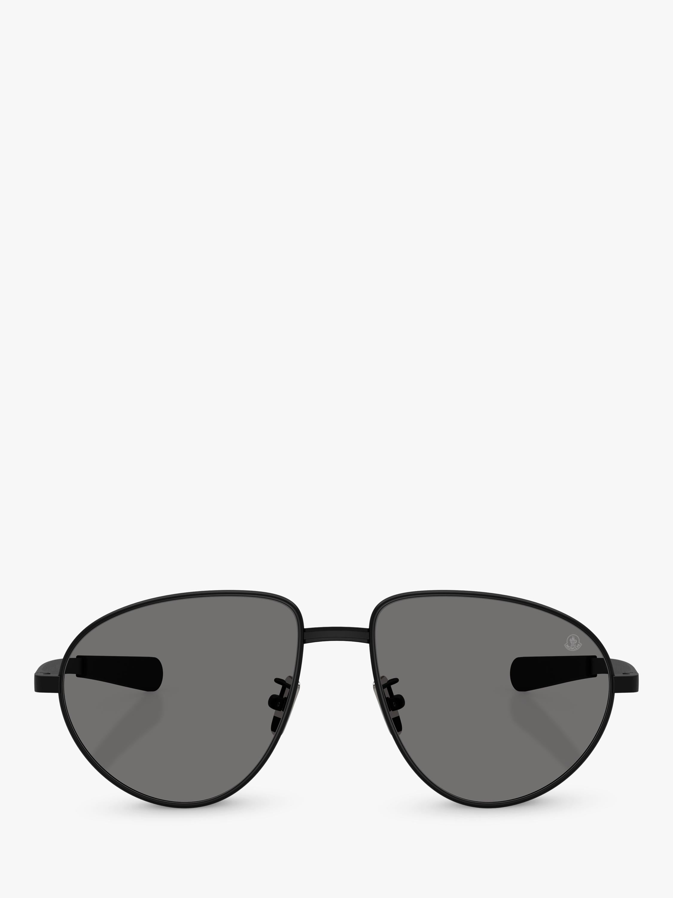 Moncler aviator sunglasses black polarised 55mm lens, imported from the UK