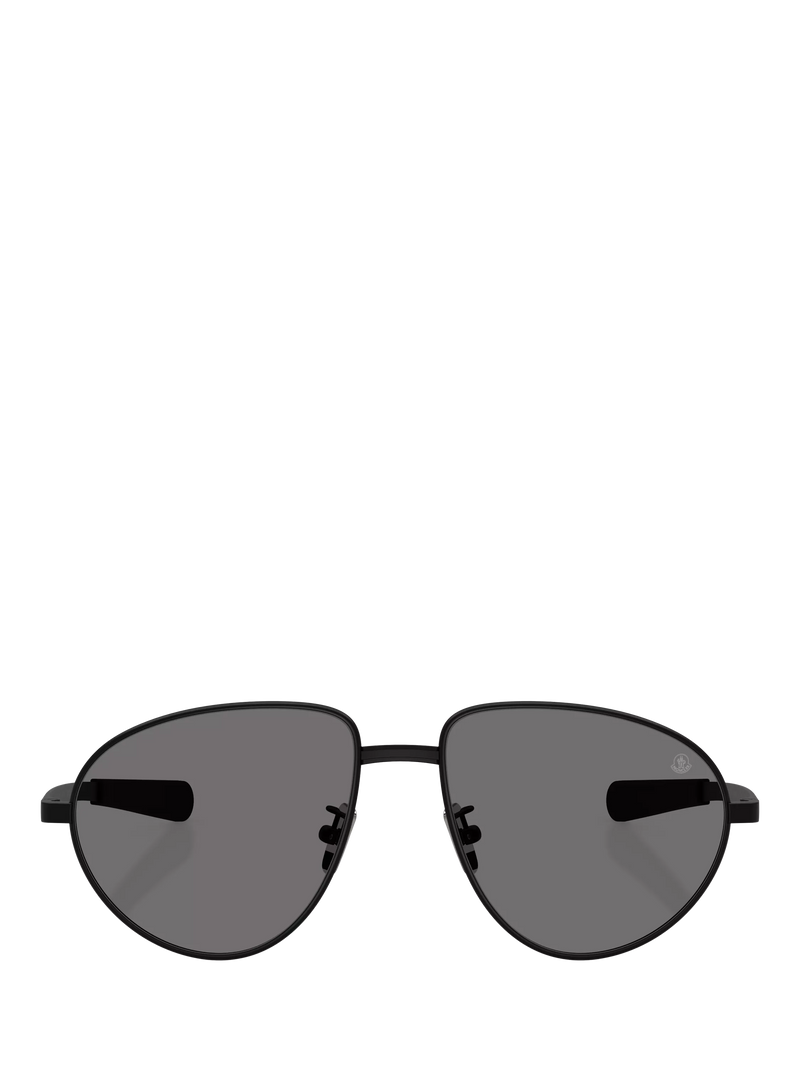 Moncler aviator sunglasses black polarised 55mm lens, imported from the UK