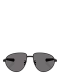 Moncler aviator sunglasses black polarised 55mm lens, imported from the UK