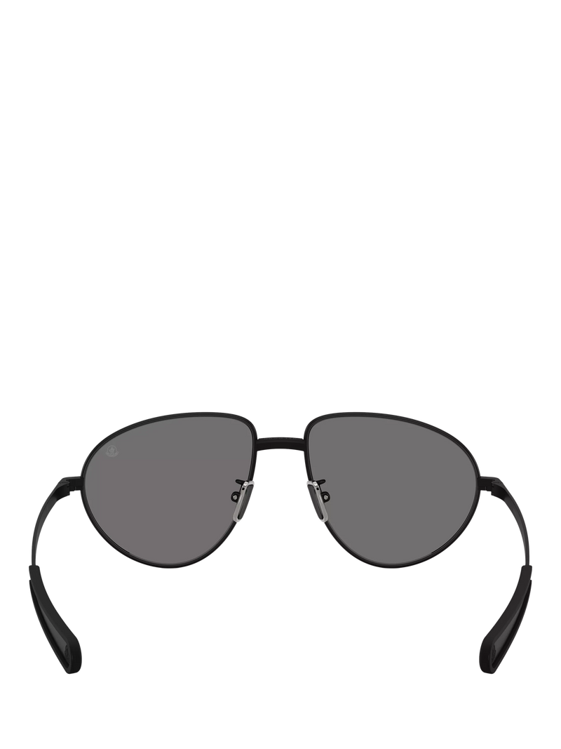 Moncler aviator sunglasses black polarised 55mm lens, imported from the UK