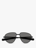 Moncler aviator sunglasses black polarised 55mm lens, imported from the UK