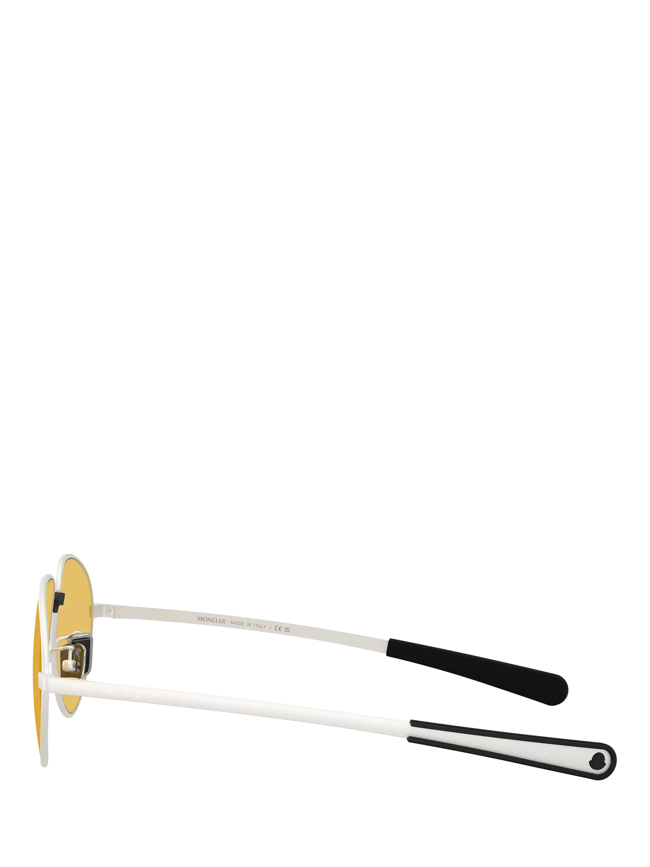 Moncler irregular sunglasses with golden yellow tint 55mm, UK version
