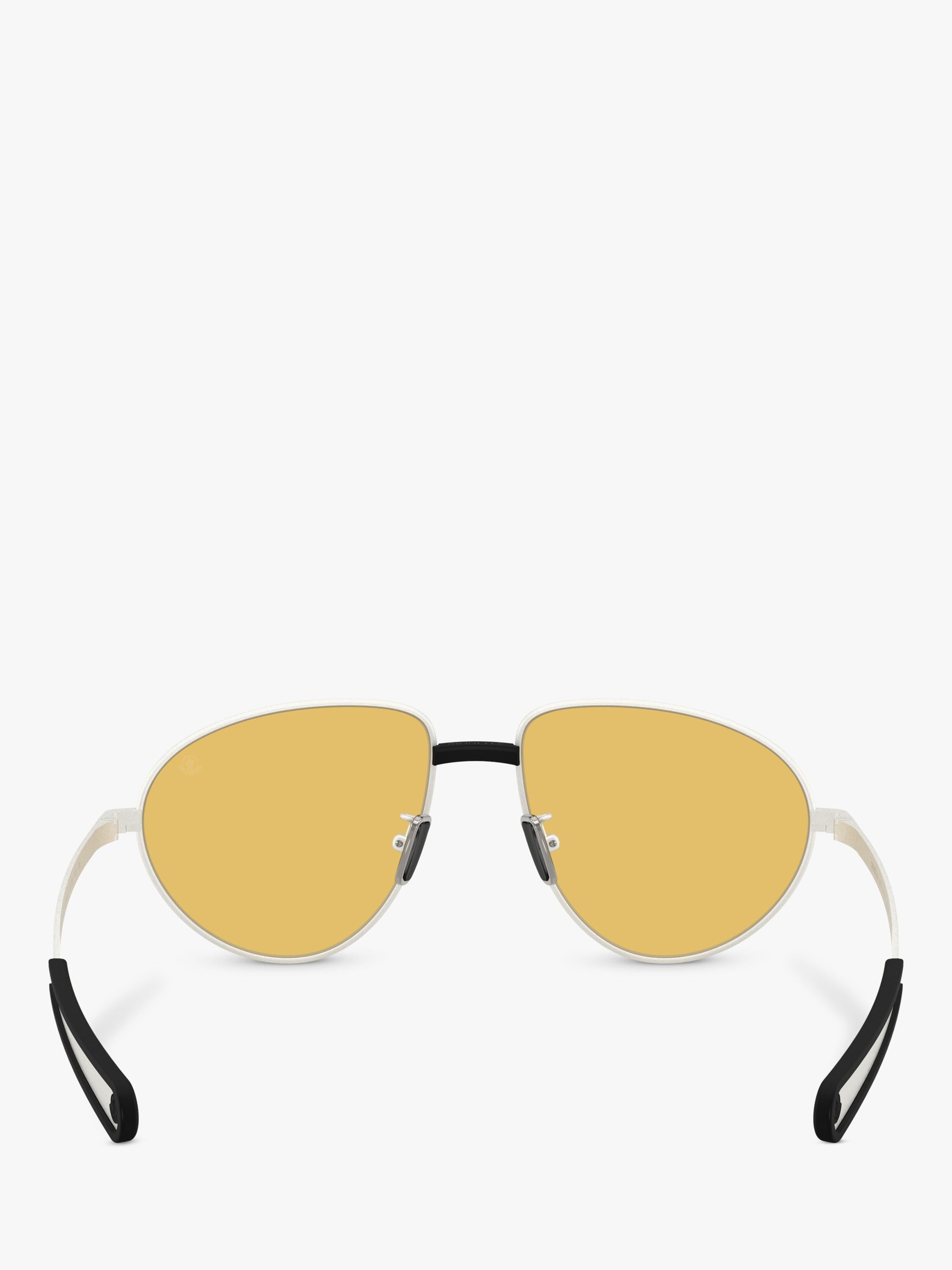 Moncler irregular sunglasses with golden yellow tint 55mm, UK version