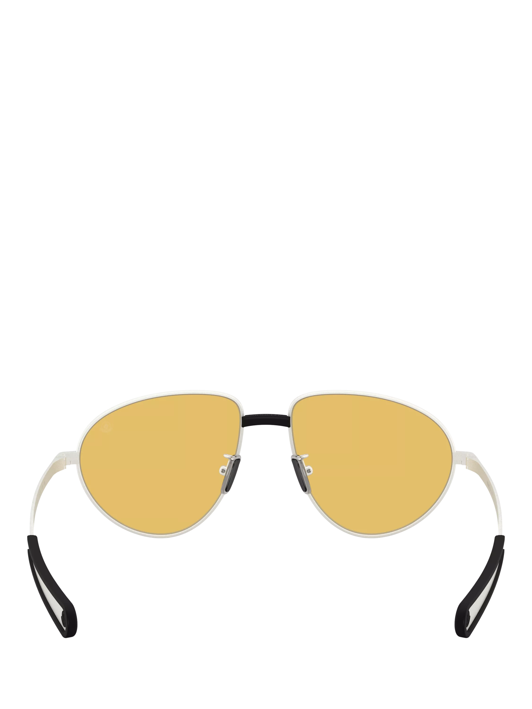 Moncler irregular sunglasses with golden yellow tint 55mm, UK version