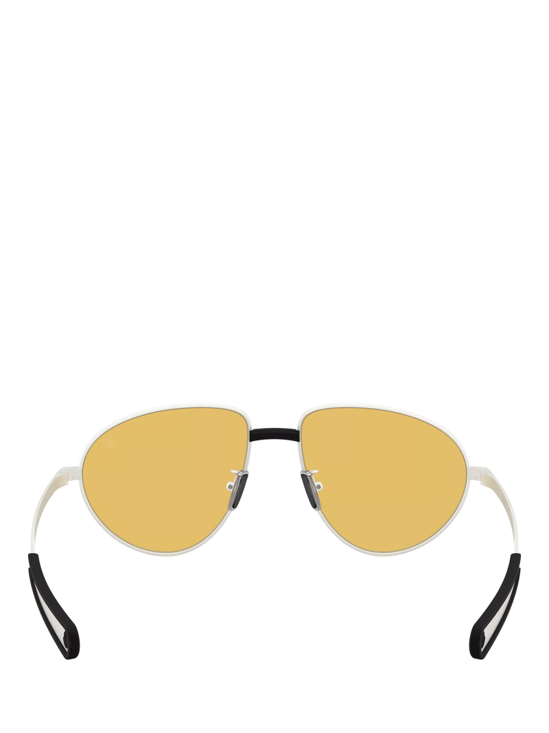 Moncler irregular sunglasses with golden yellow tint 55mm, UK version