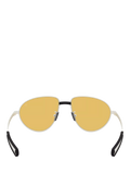 Moncler irregular sunglasses with golden yellow tint 55mm, UK version