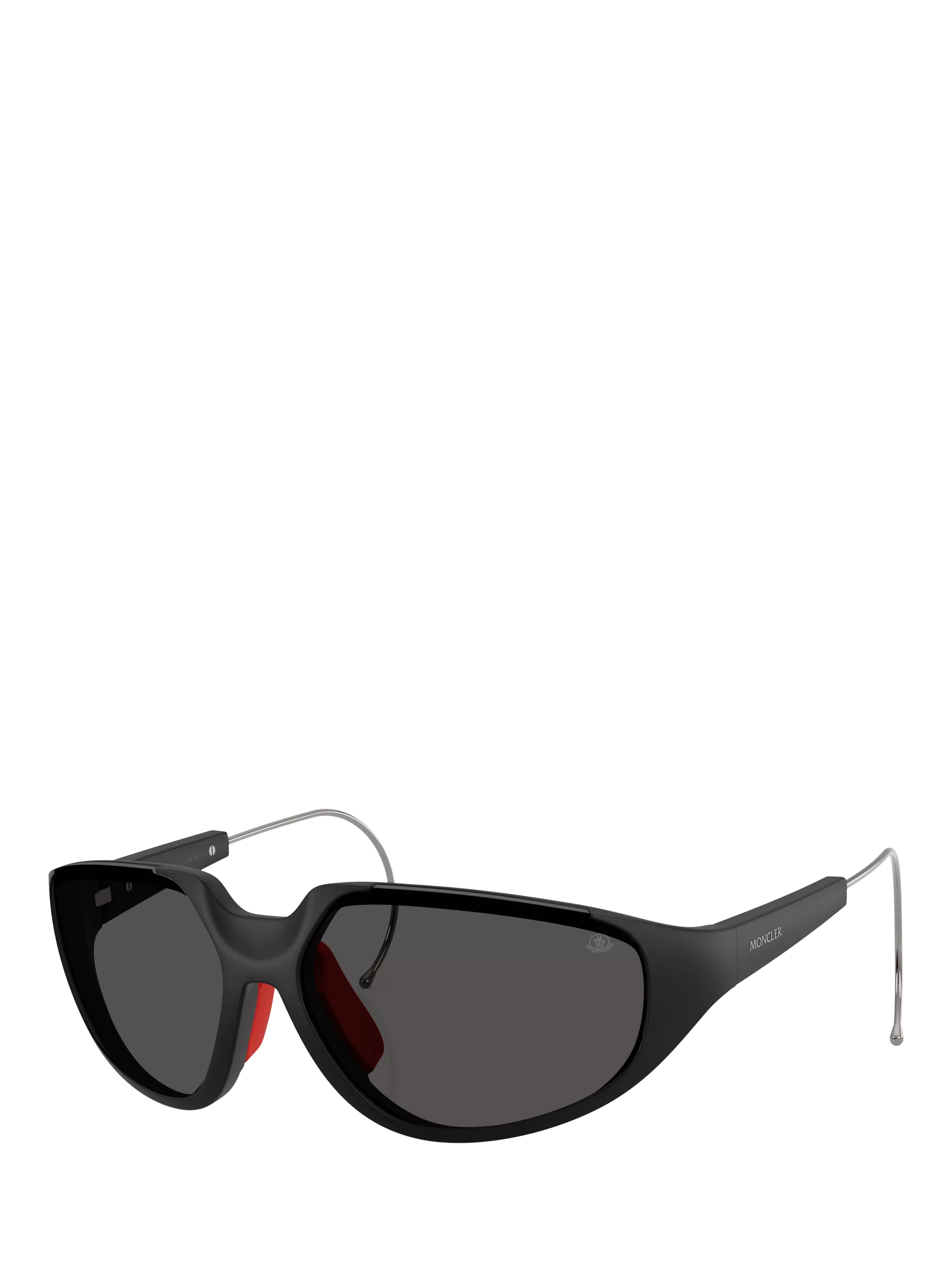 Moncler irregular sunglasses black frame 64mm lens, UK version