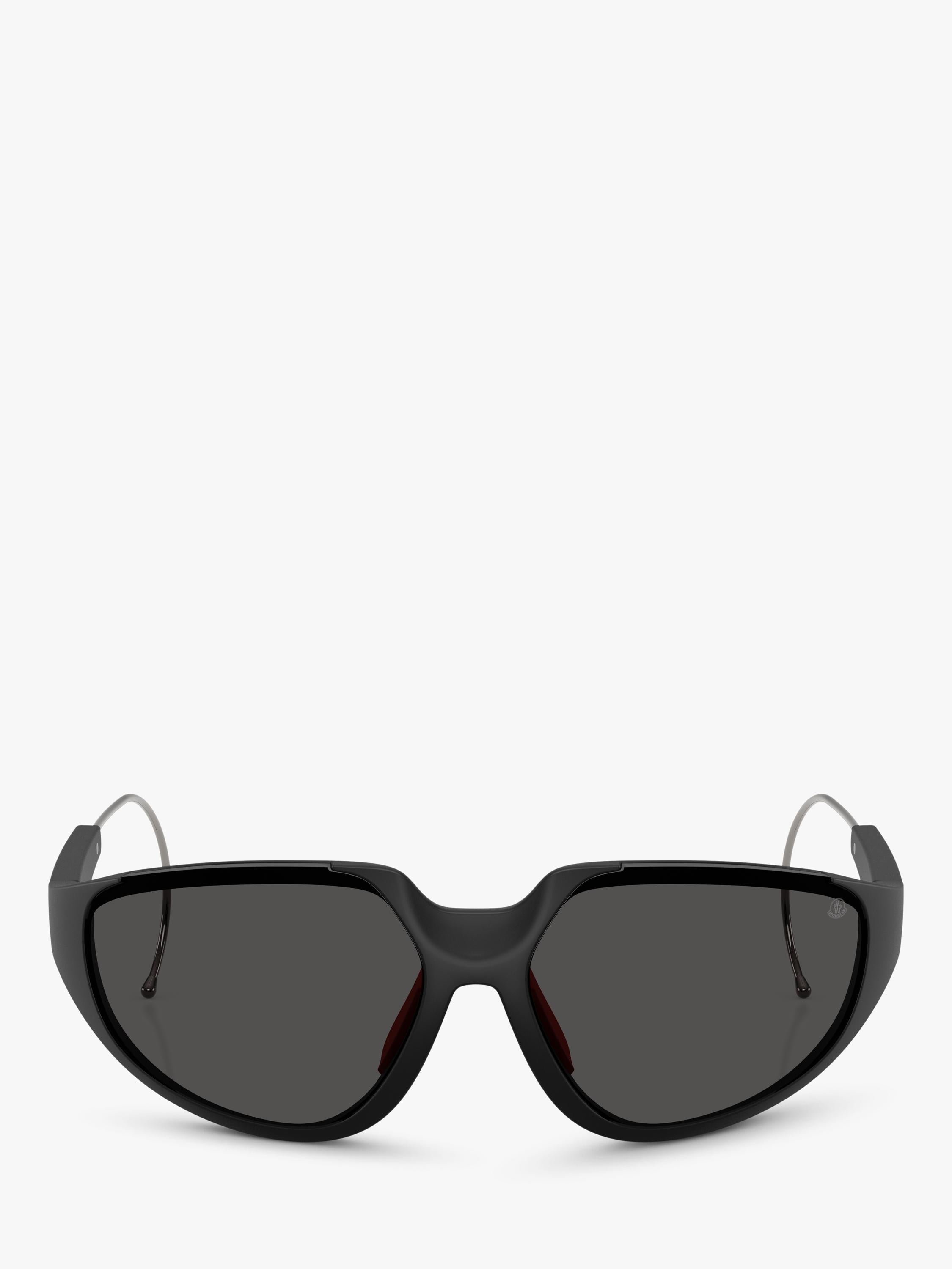 Moncler irregular sunglasses black frame 64mm lens, UK version