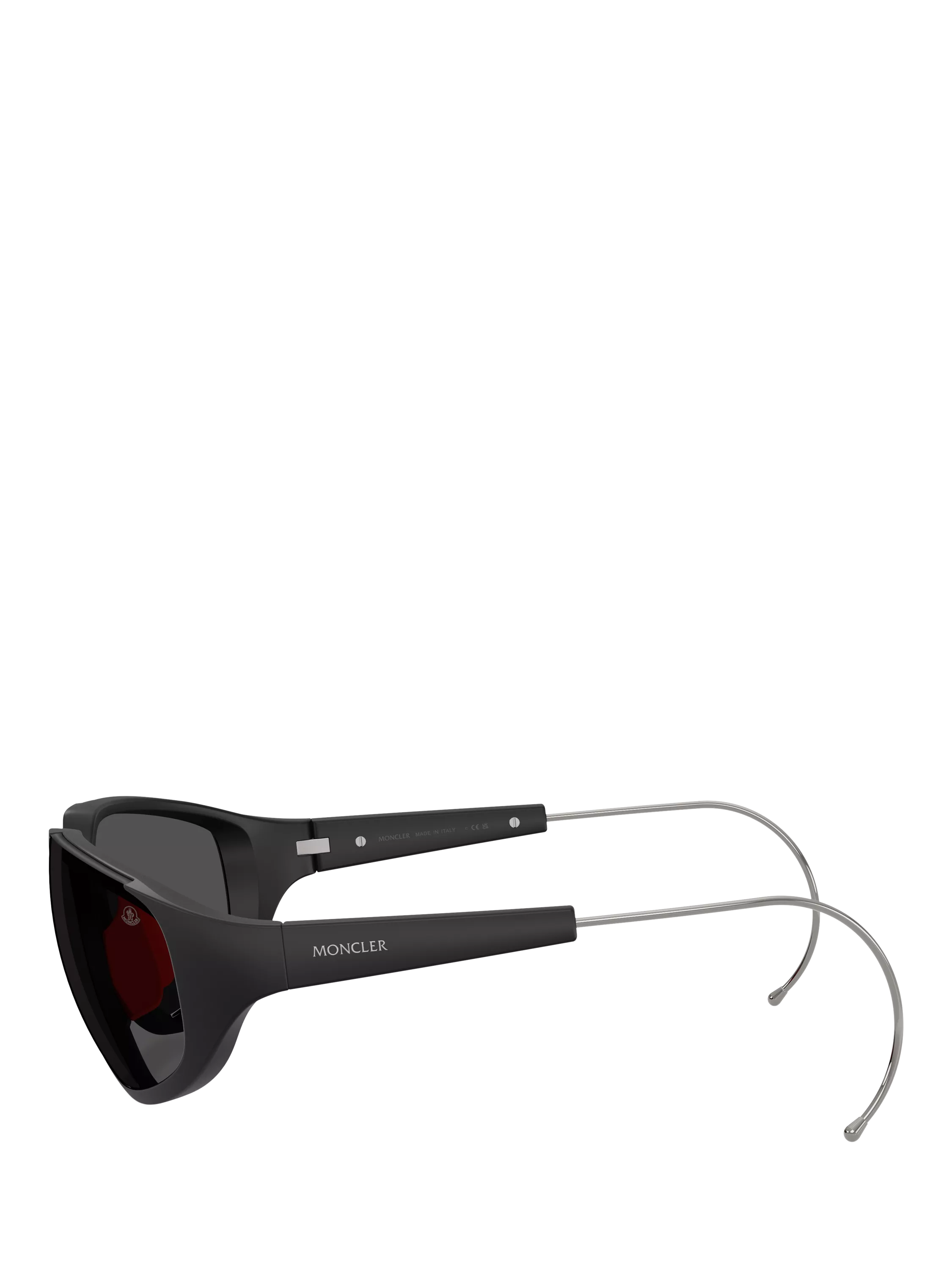 Moncler irregular sunglasses black frame 64mm lens, UK version