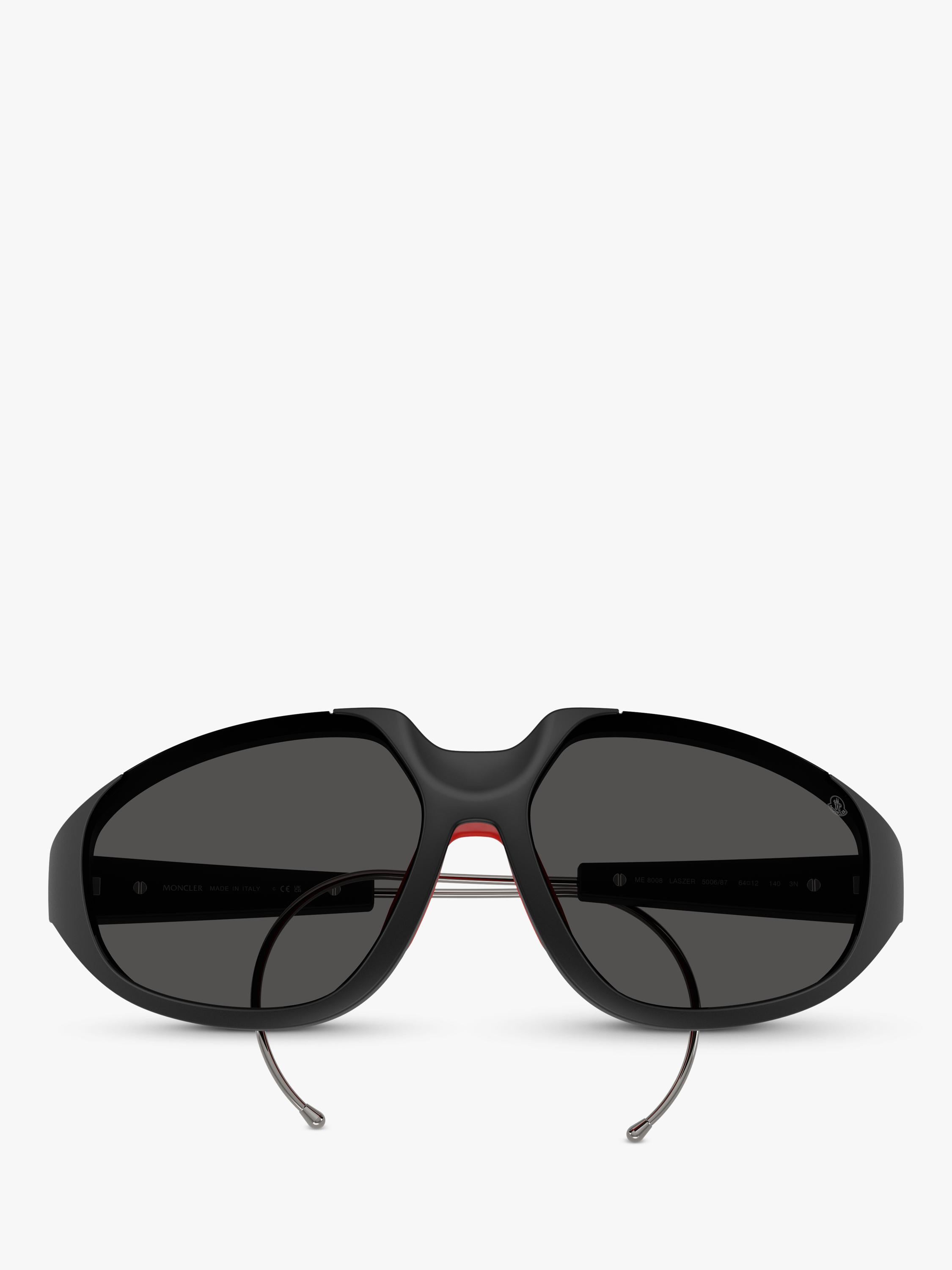 Moncler irregular sunglasses black frame 64mm lens, UK version