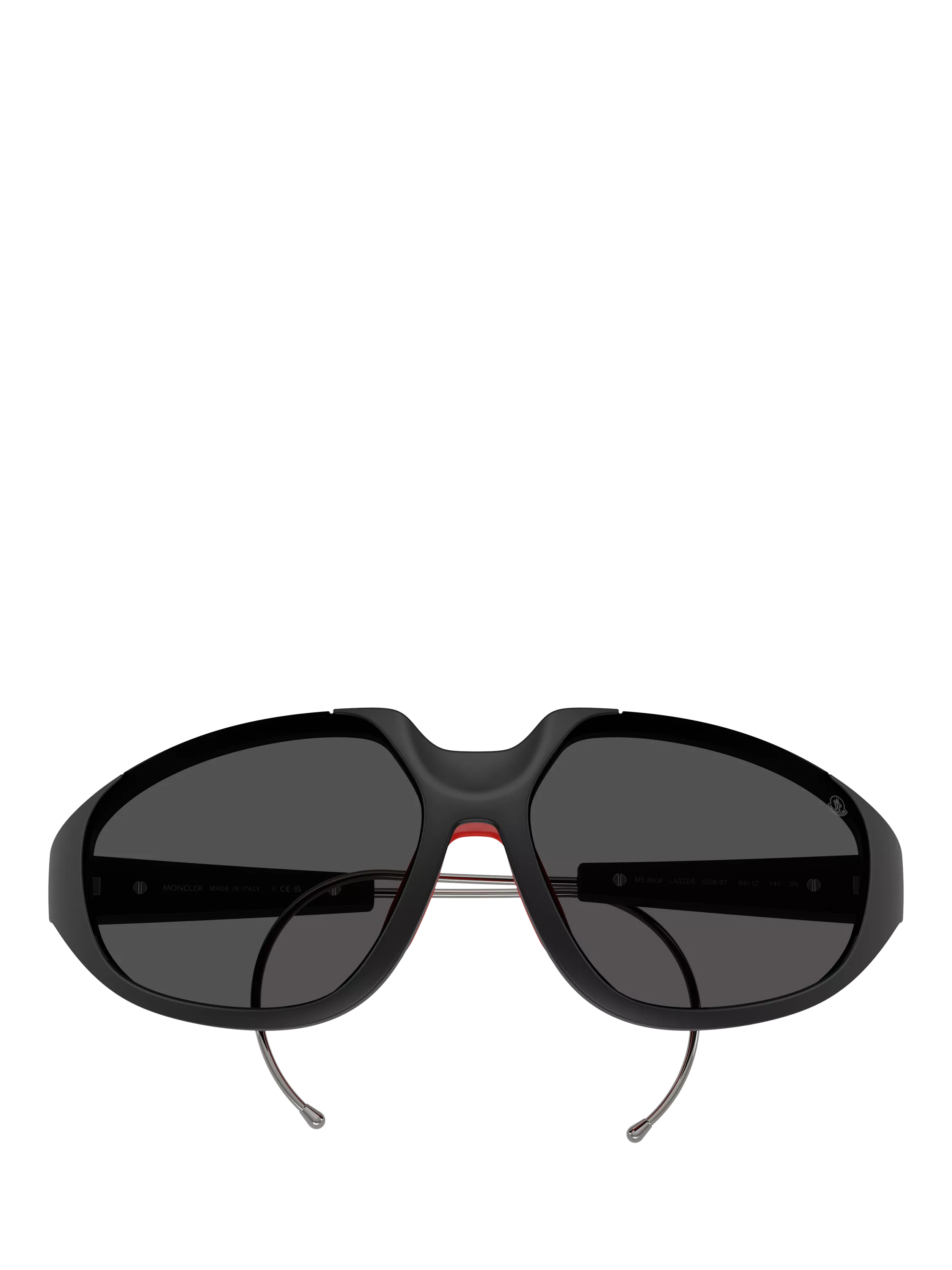 Moncler irregular sunglasses black frame 64mm lens, UK version