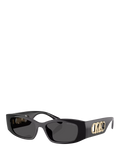 Michael Kors MK2243 rectangular black sunglasses - imported from the UK
