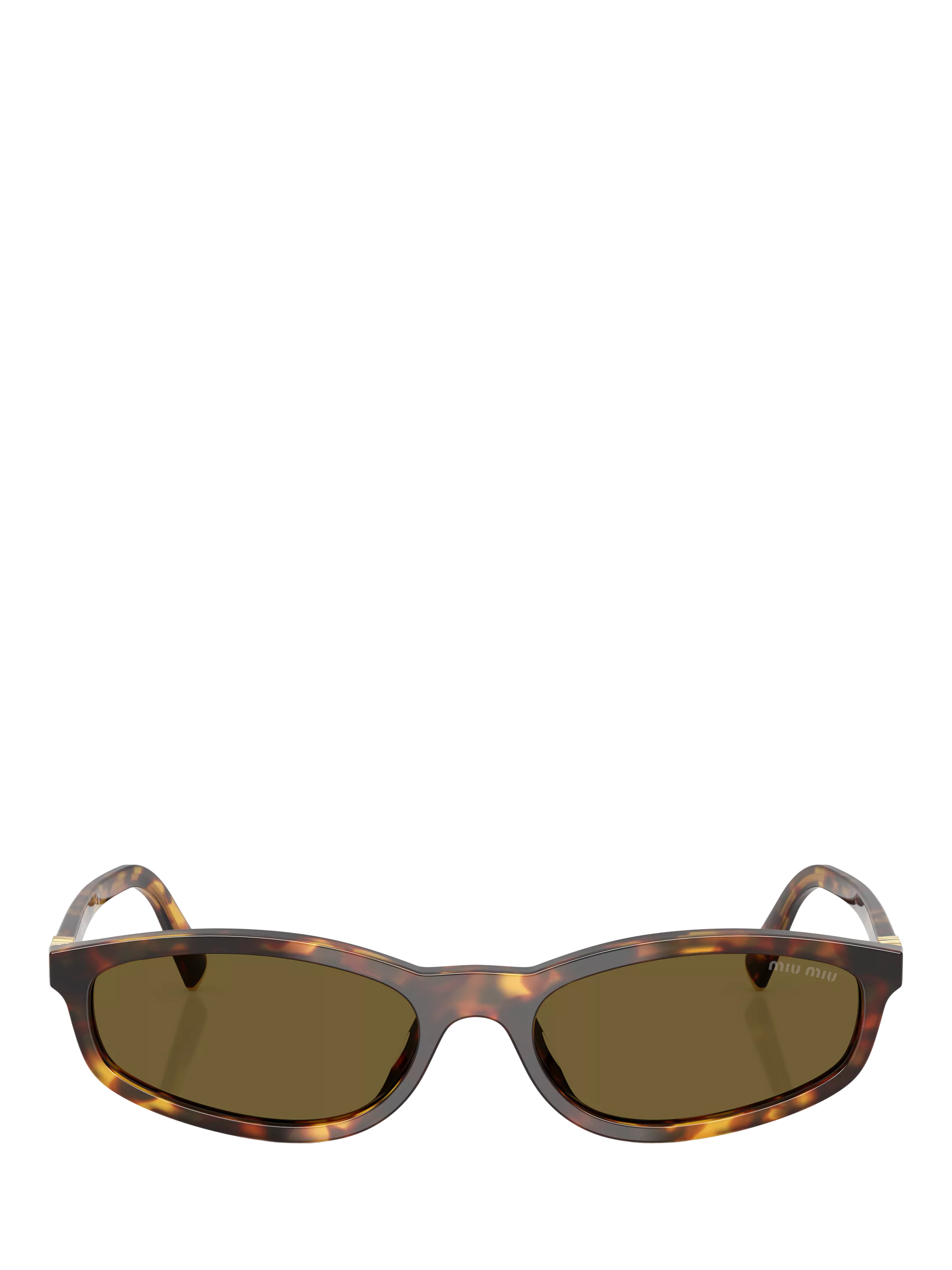 Miu Miu women's slim sunglasses Havana brown (British brand)