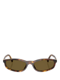 Miu Miu women's slim sunglasses Havana brown (British brand)