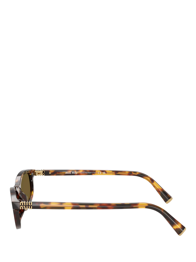 Miu Miu women's slim sunglasses Havana brown (British brand)