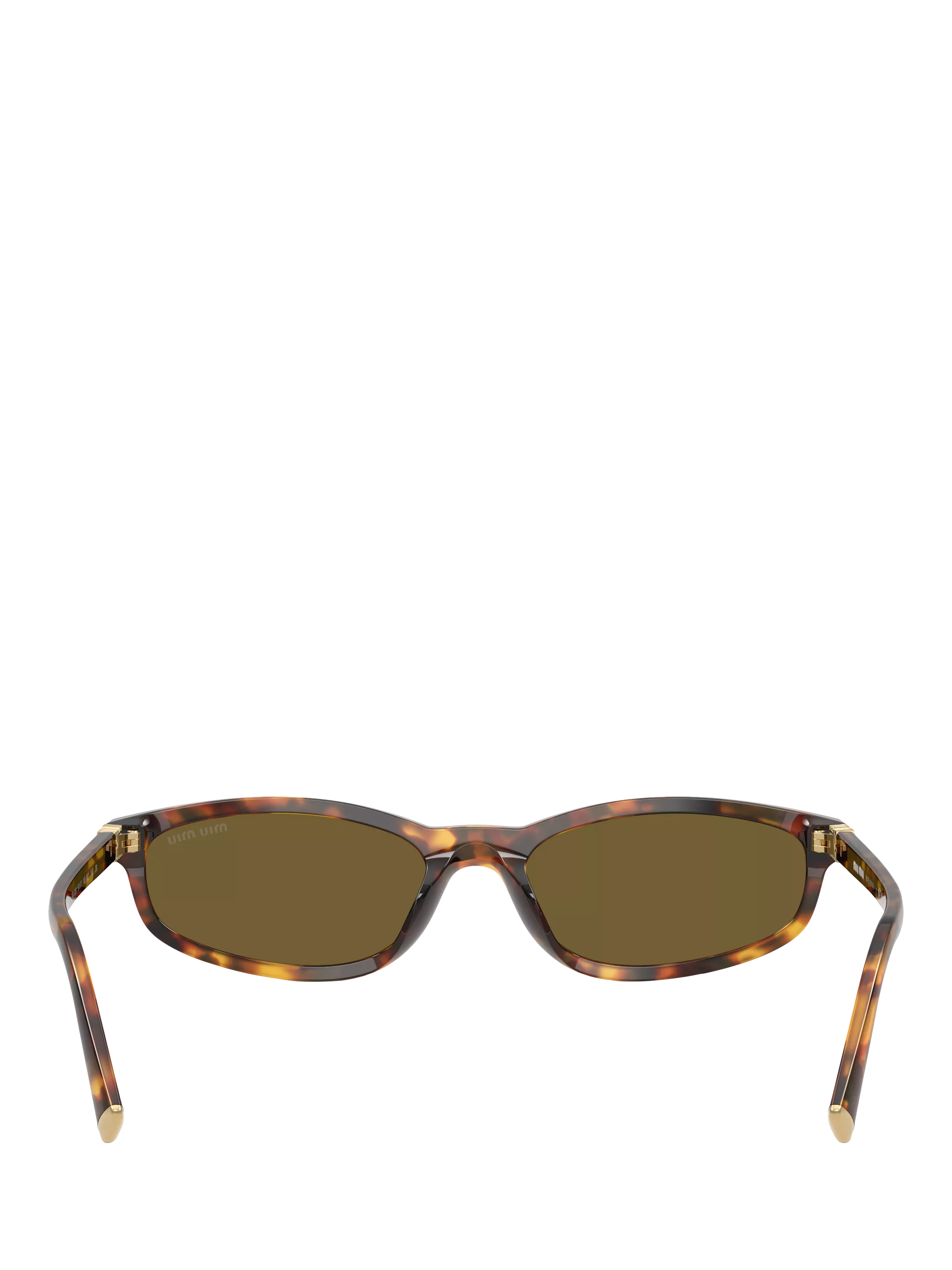 Miu Miu women's slim sunglasses Havana brown (British brand)