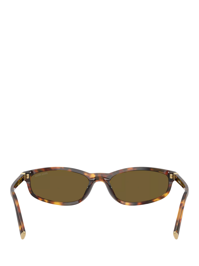 Miu Miu women's slim sunglasses Havana brown (British brand)