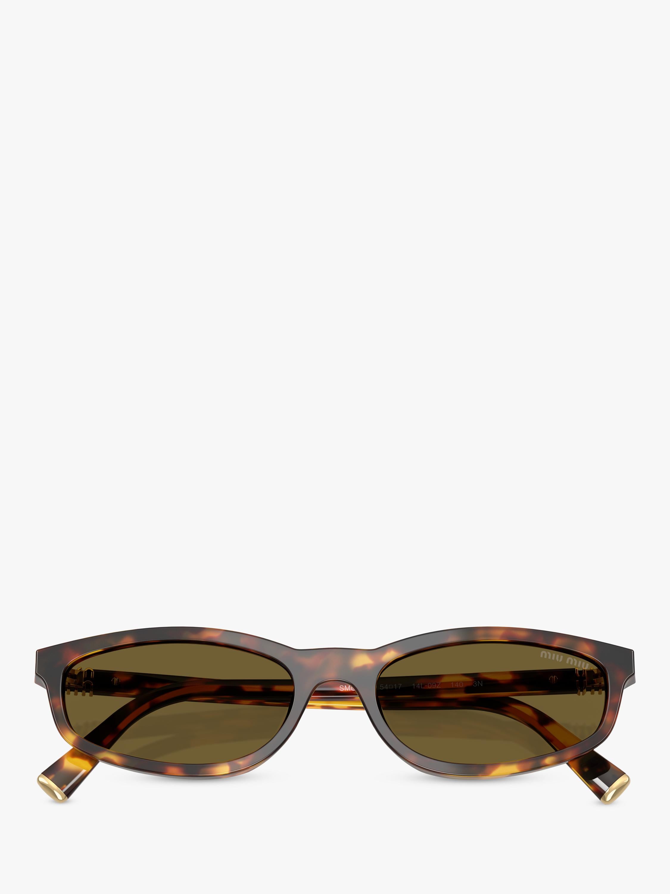 Miu Miu women's slim sunglasses Havana brown (British brand)