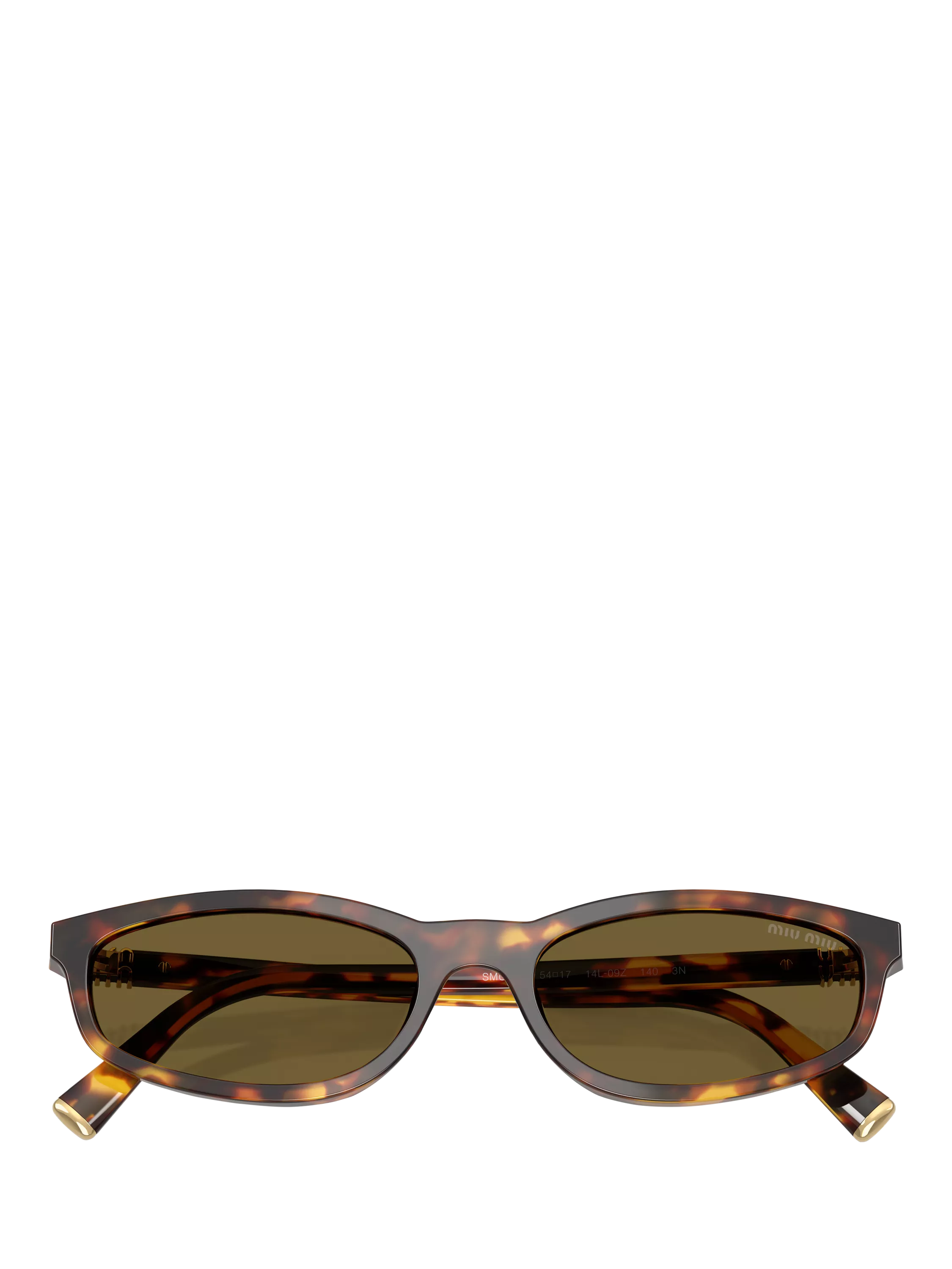 Miu Miu women's slim sunglasses Havana brown (British brand)