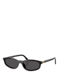Miu Miu oval sunglasses black acetate frame, Italian design, UK version