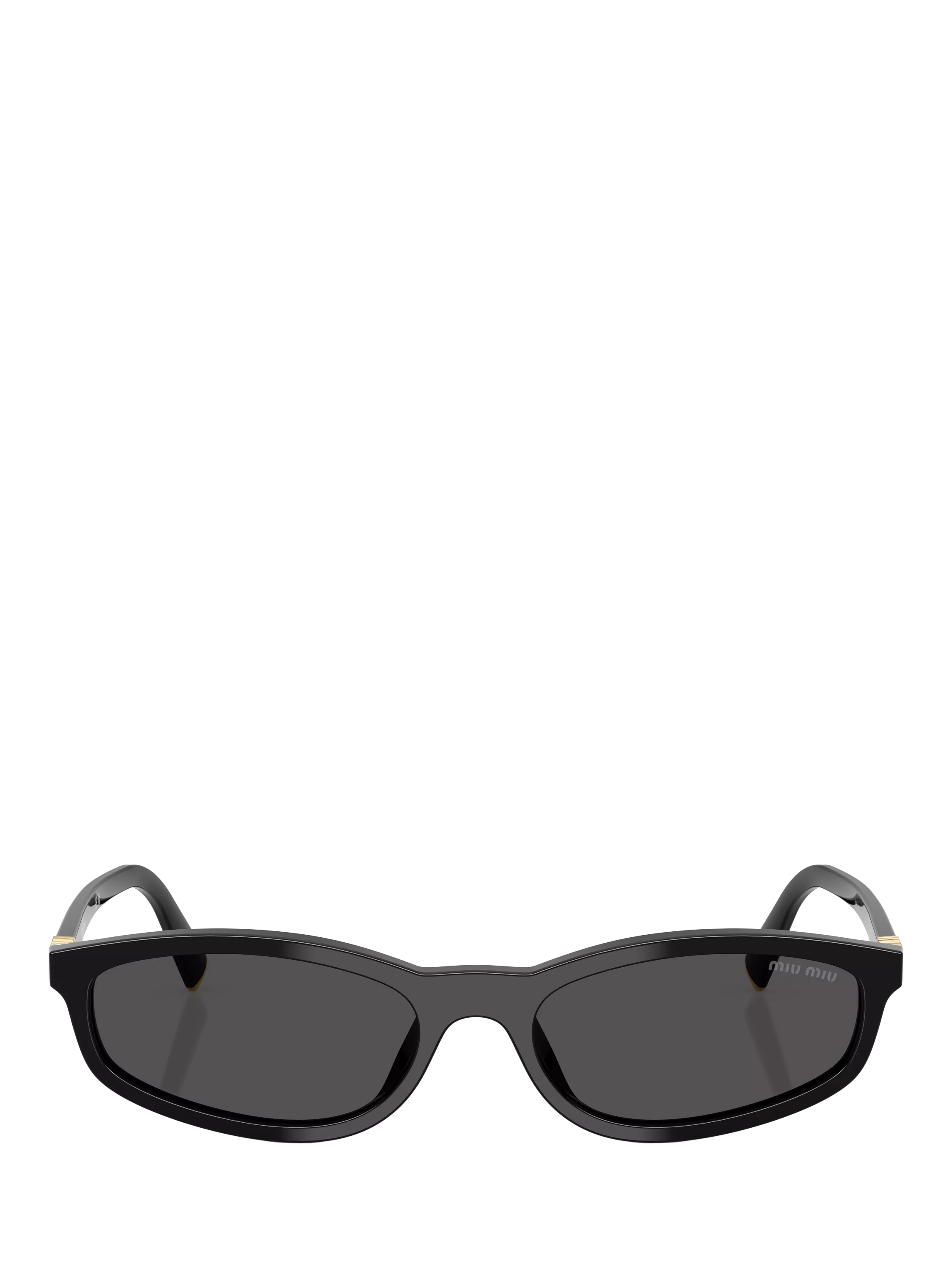 Miu Miu oval sunglasses black acetate frame, Italian design, UK version