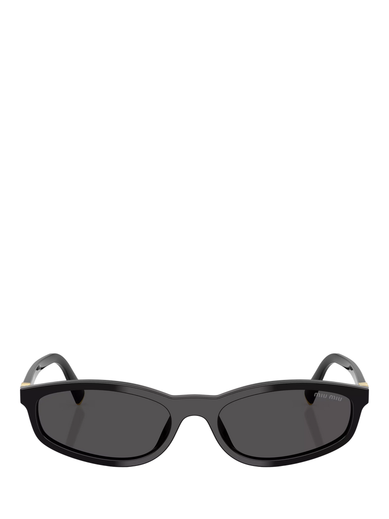 Miu Miu oval sunglasses black acetate frame, Italian design, UK version
