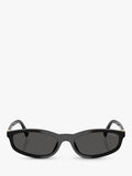 Miu Miu oval sunglasses black acetate frame, Italian design, UK version