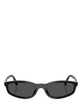 Miu Miu oval sunglasses black acetate frame, Italian design, UK version