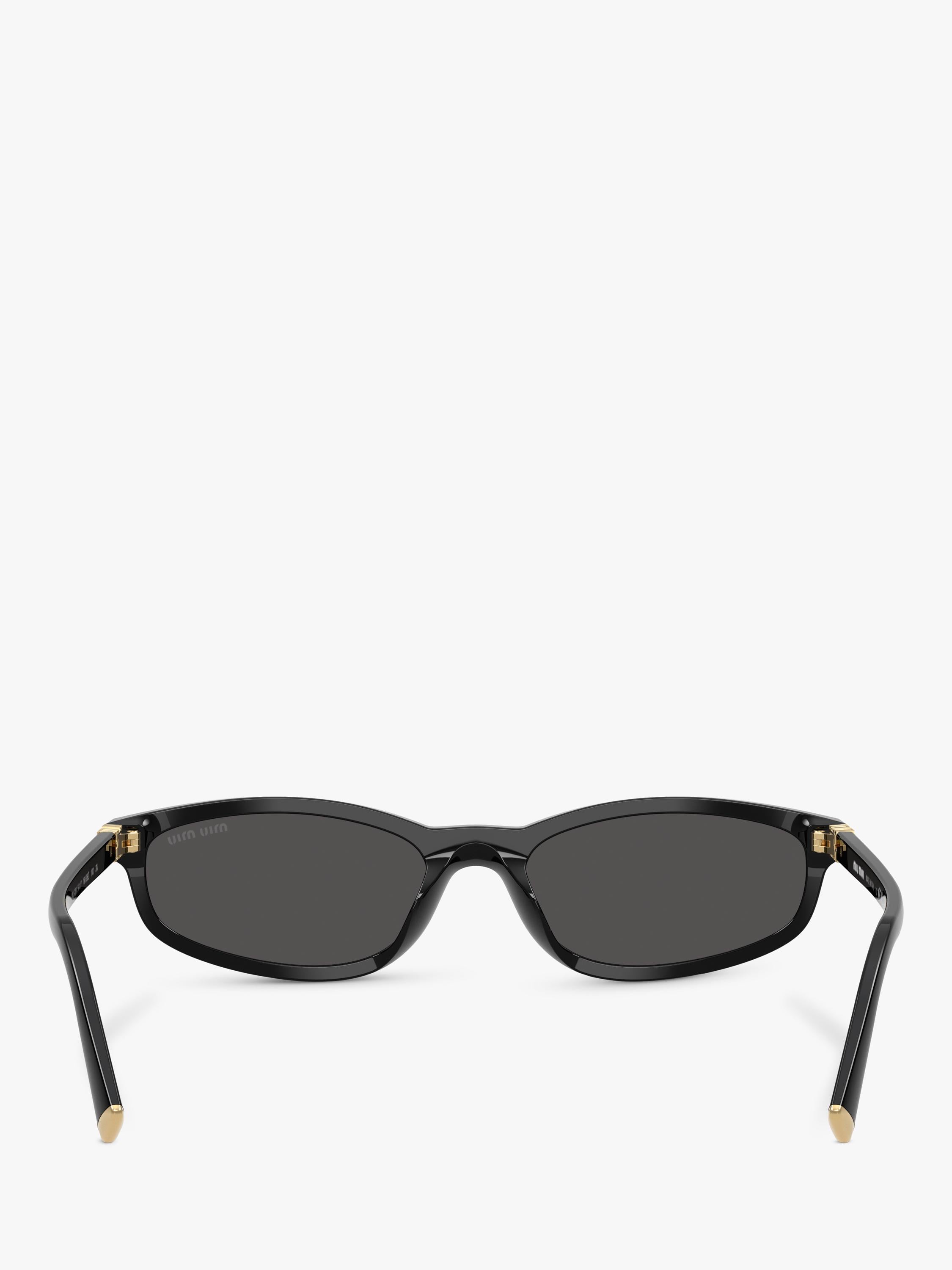 Miu Miu oval sunglasses black acetate frame, Italian design, UK version
