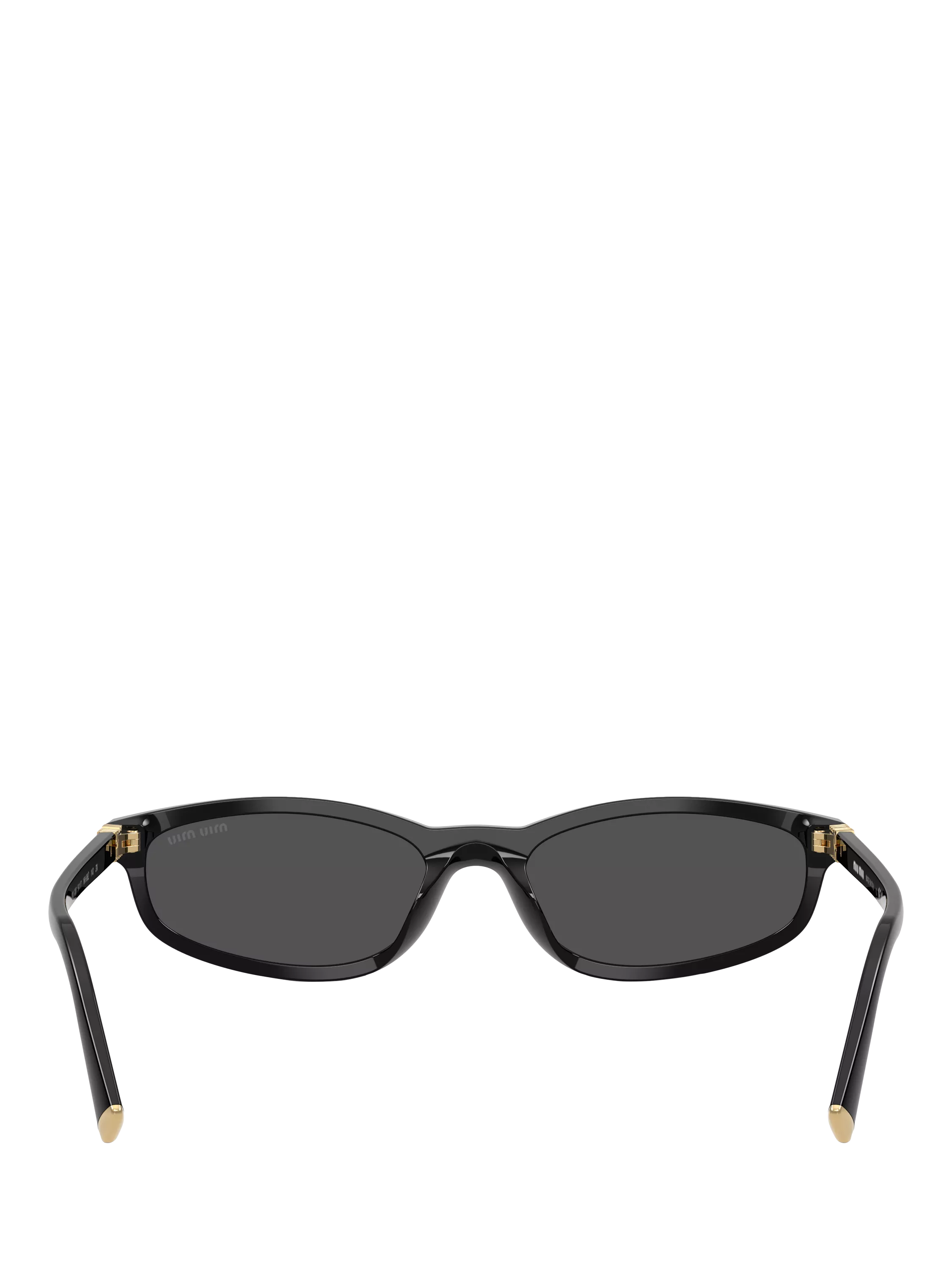 Miu Miu oval sunglasses black acetate frame, Italian design, UK version
