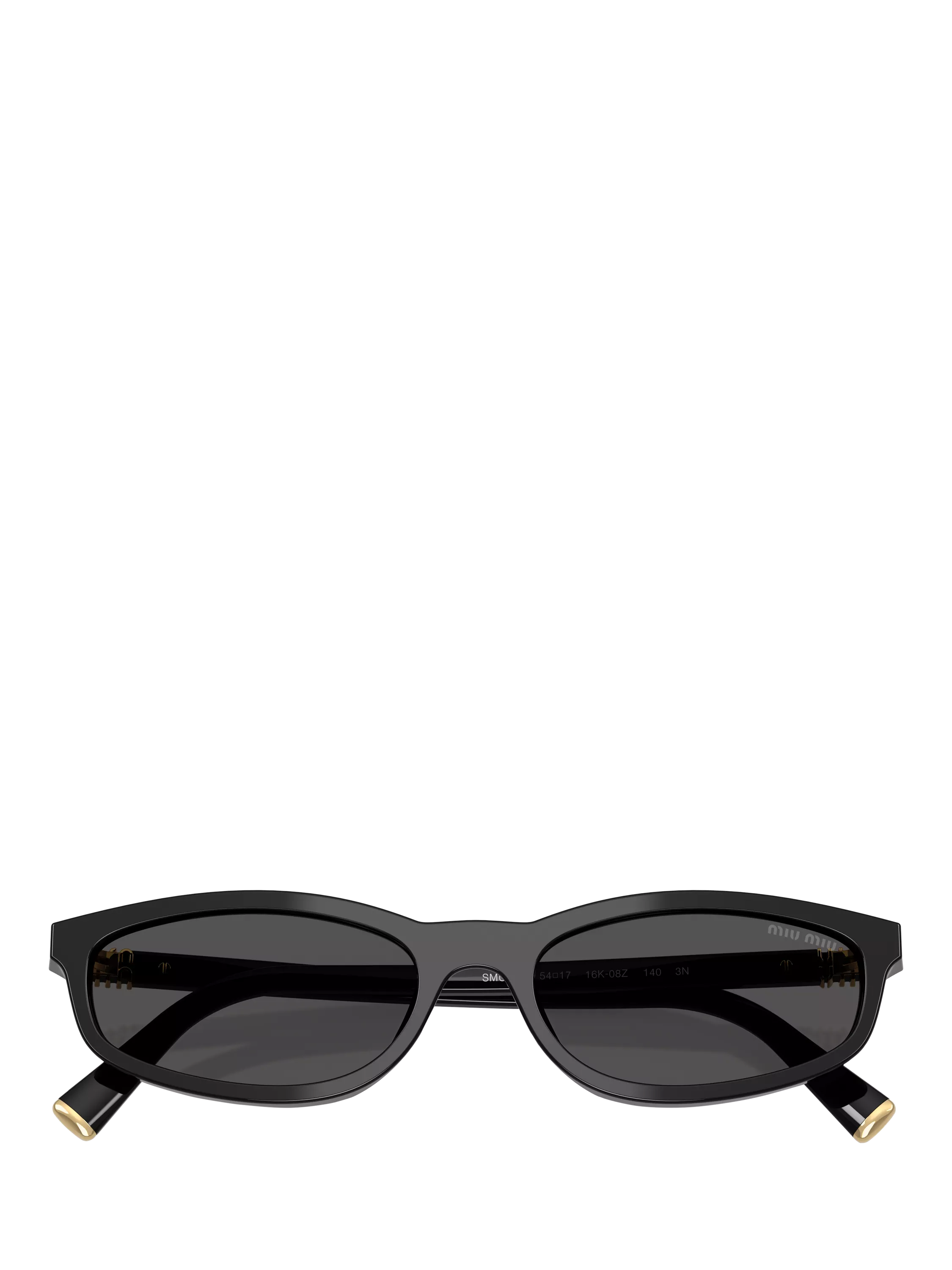 Miu Miu oval sunglasses black acetate frame, Italian design, UK version
