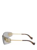 Miu Miu rectangular sunglasses 75mm lens, imported from the UK