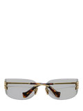 Miu Miu rectangular sunglasses 75mm lens, imported from the UK