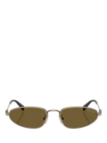 Miu Miu irregular sunglasses gold/brown 52mm, imported from the UK