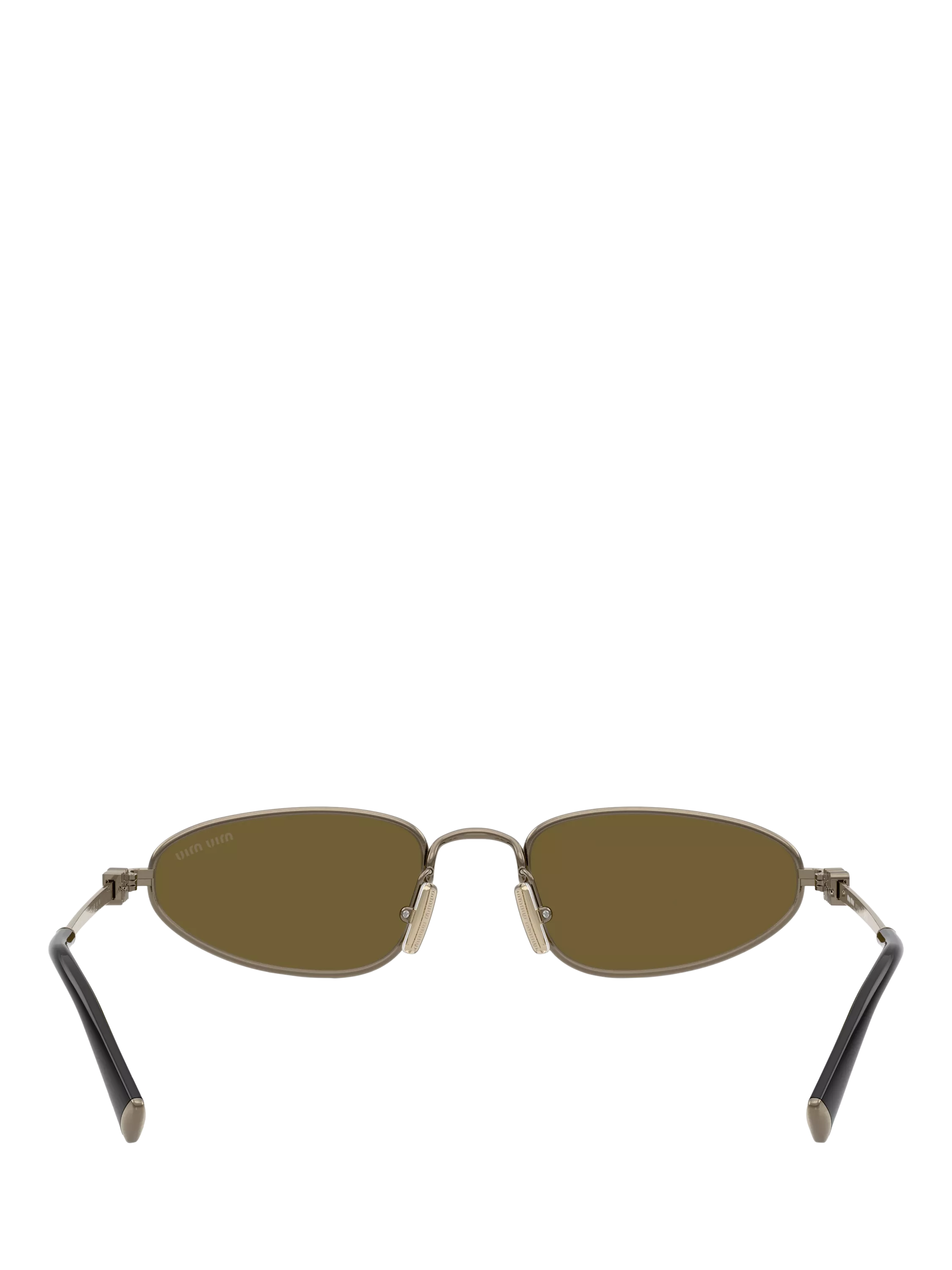 Miu Miu irregular sunglasses gold/brown 52mm, imported from the UK