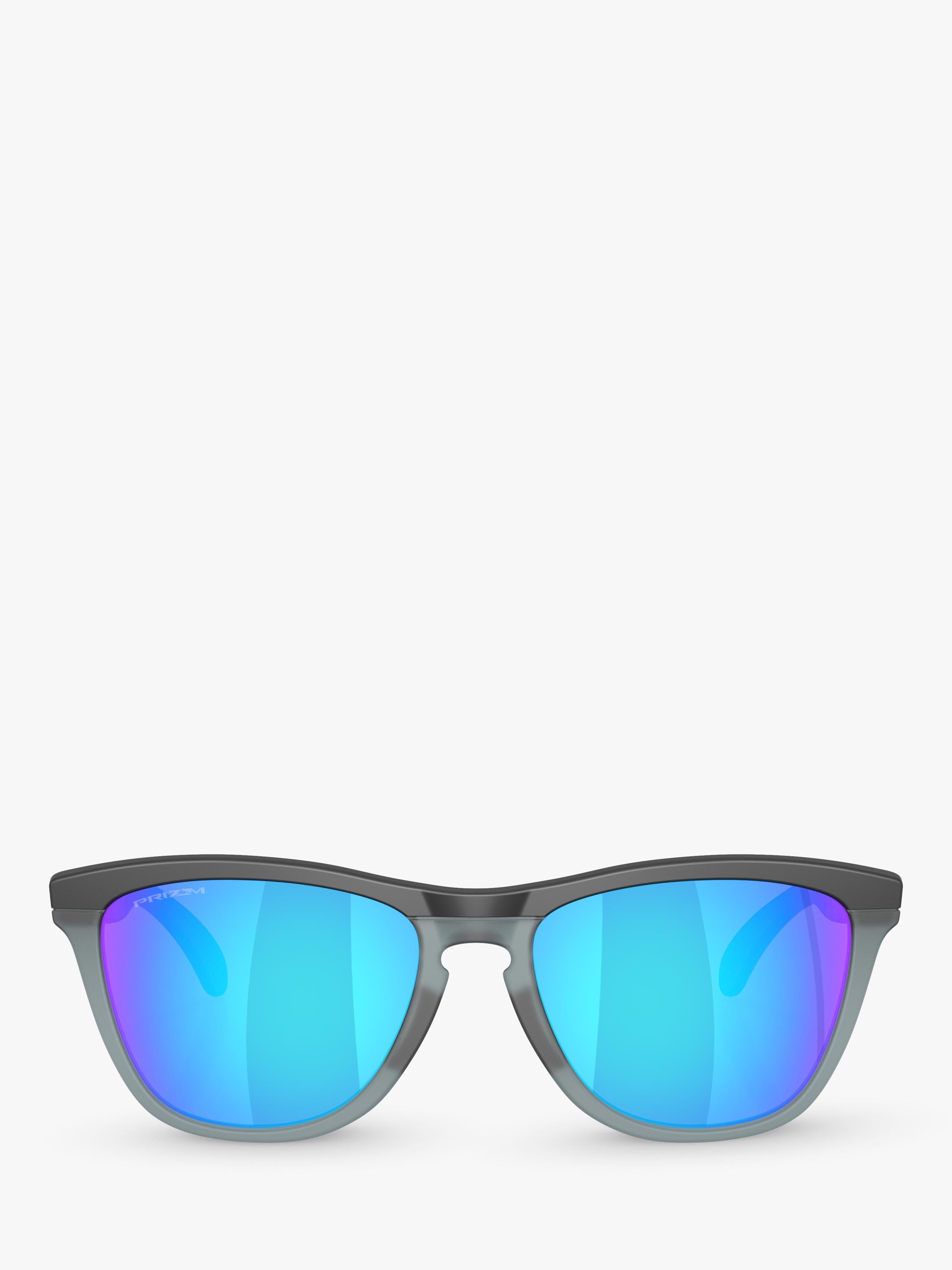 Oakley OO9284 D-Frame sunglasses grey mirrored blue, UK version