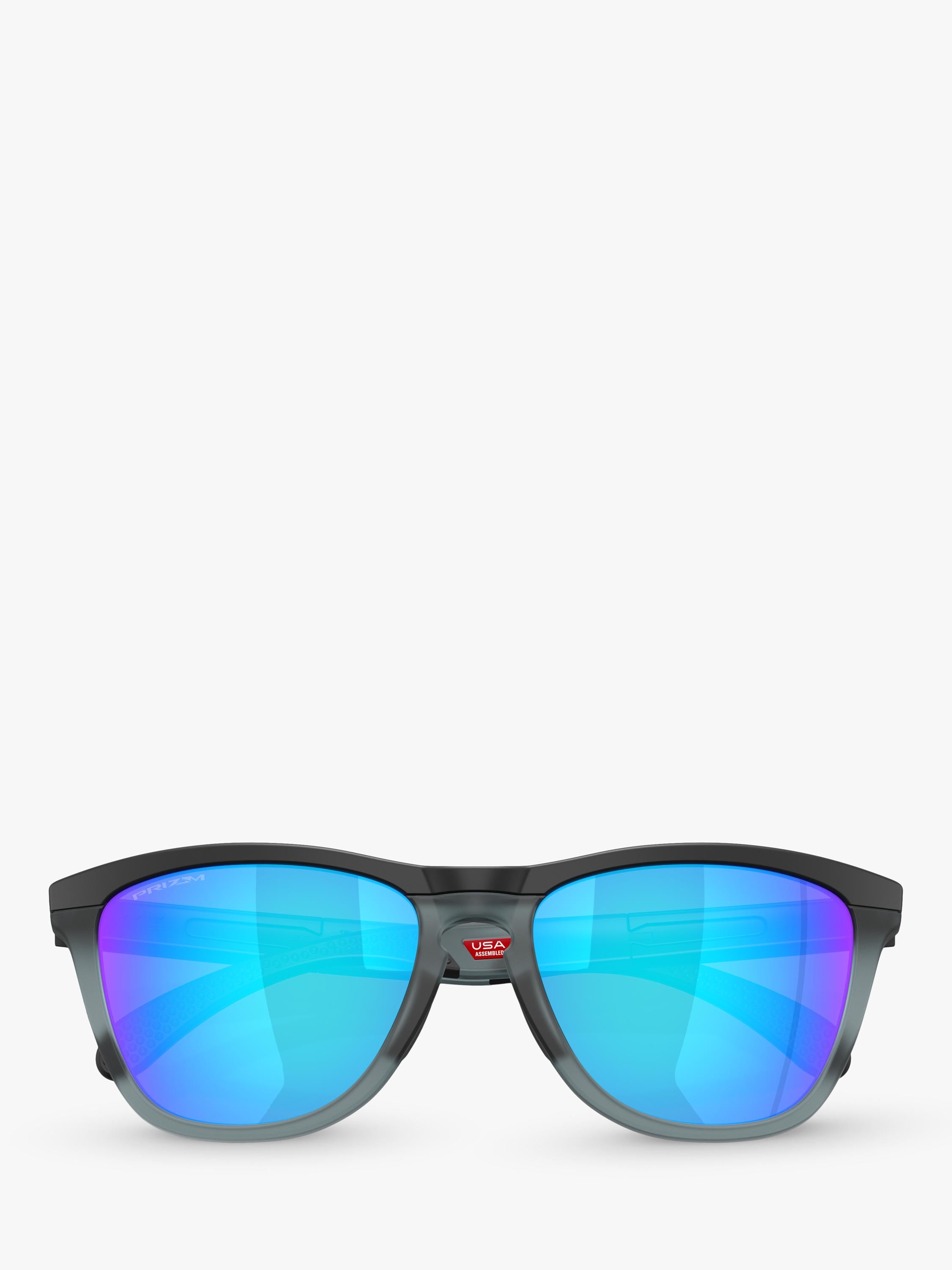 Oakley OO9284 D-Frame sunglasses grey mirrored blue, UK version