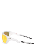 Oakley OO9431 men's polarised rectangular sunglasses grey orange, imported from the UK