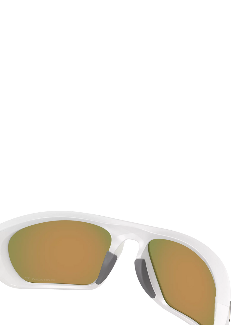 Oakley OO9431 men's polarised rectangular sunglasses grey orange, imported from the UK