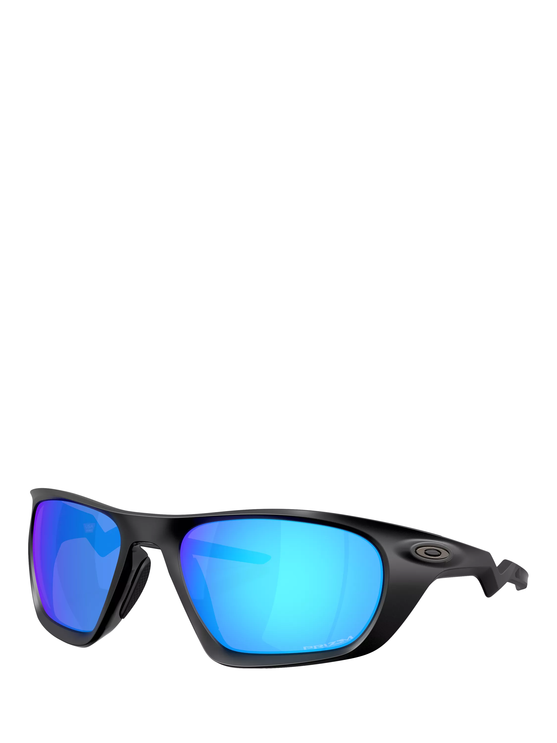 Oakley rectangular sunglasses black frame blue lenses - British product