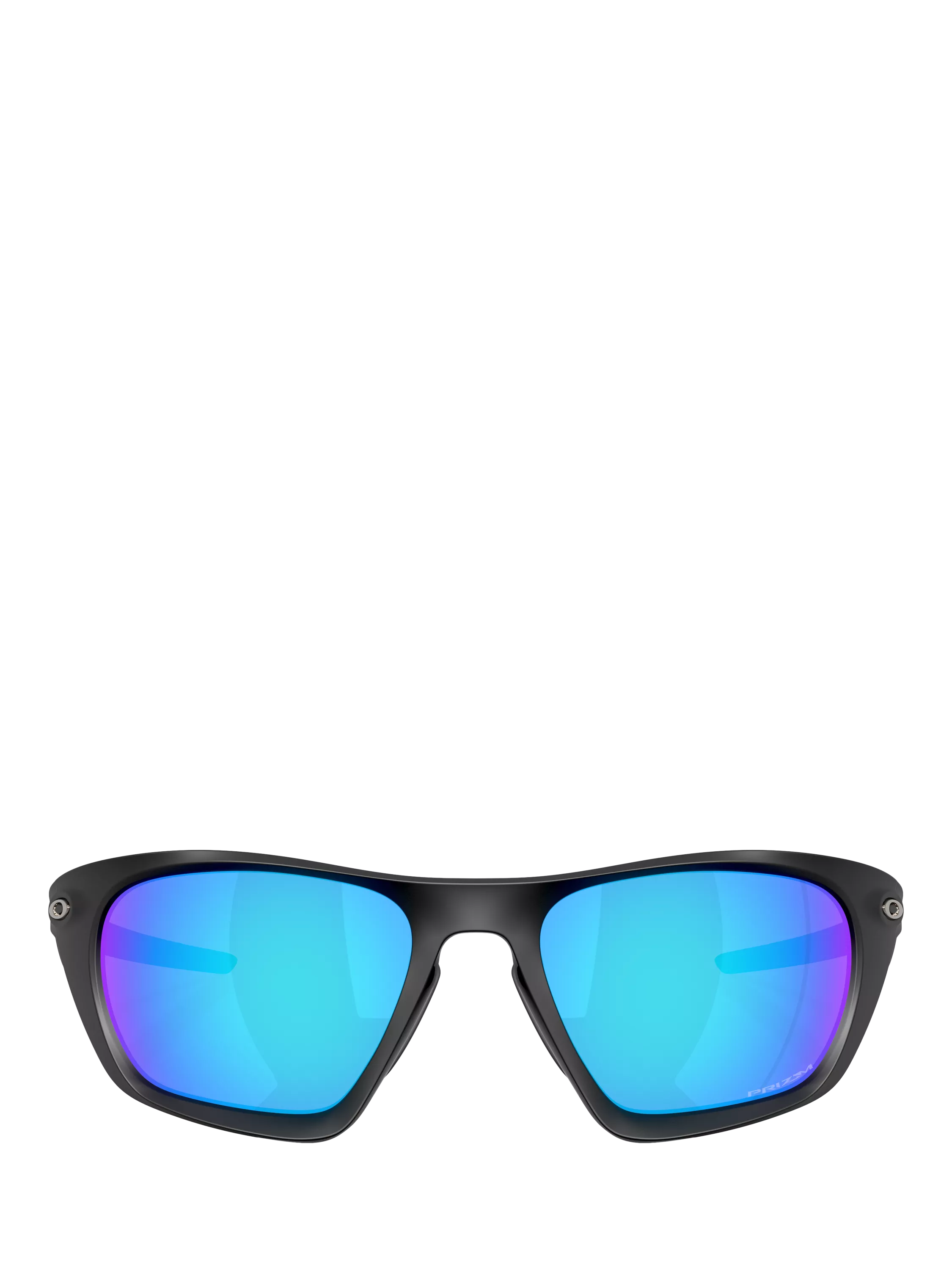 Oakley rectangular sunglasses black frame blue lenses - British product