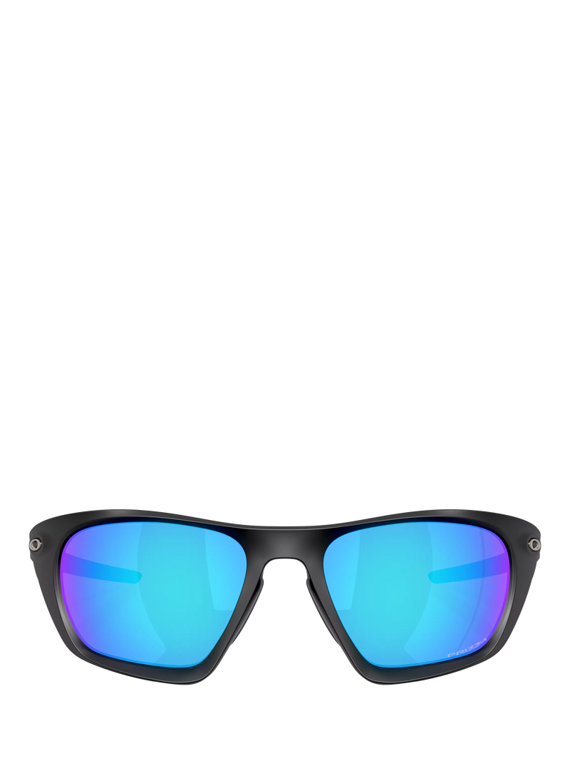 Oakley rectangular sunglasses black frame blue lenses - British product
