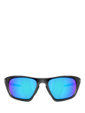 Oakley rectangular sunglasses black frame blue lenses - British product