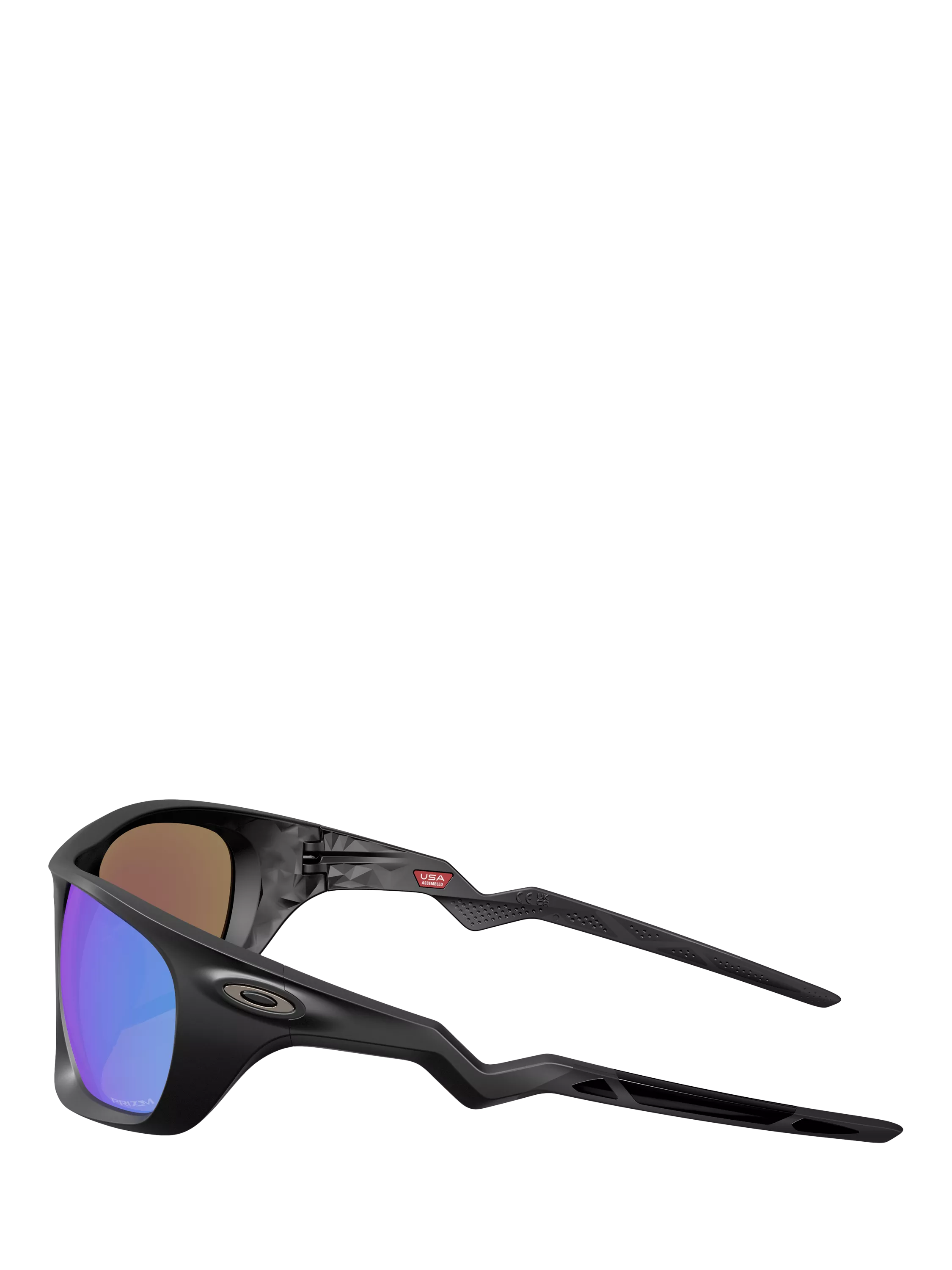 Oakley rectangular sunglasses black frame blue lenses - British product