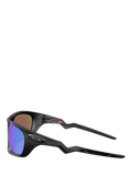 Oakley rectangular sunglasses black frame blue lenses - British product