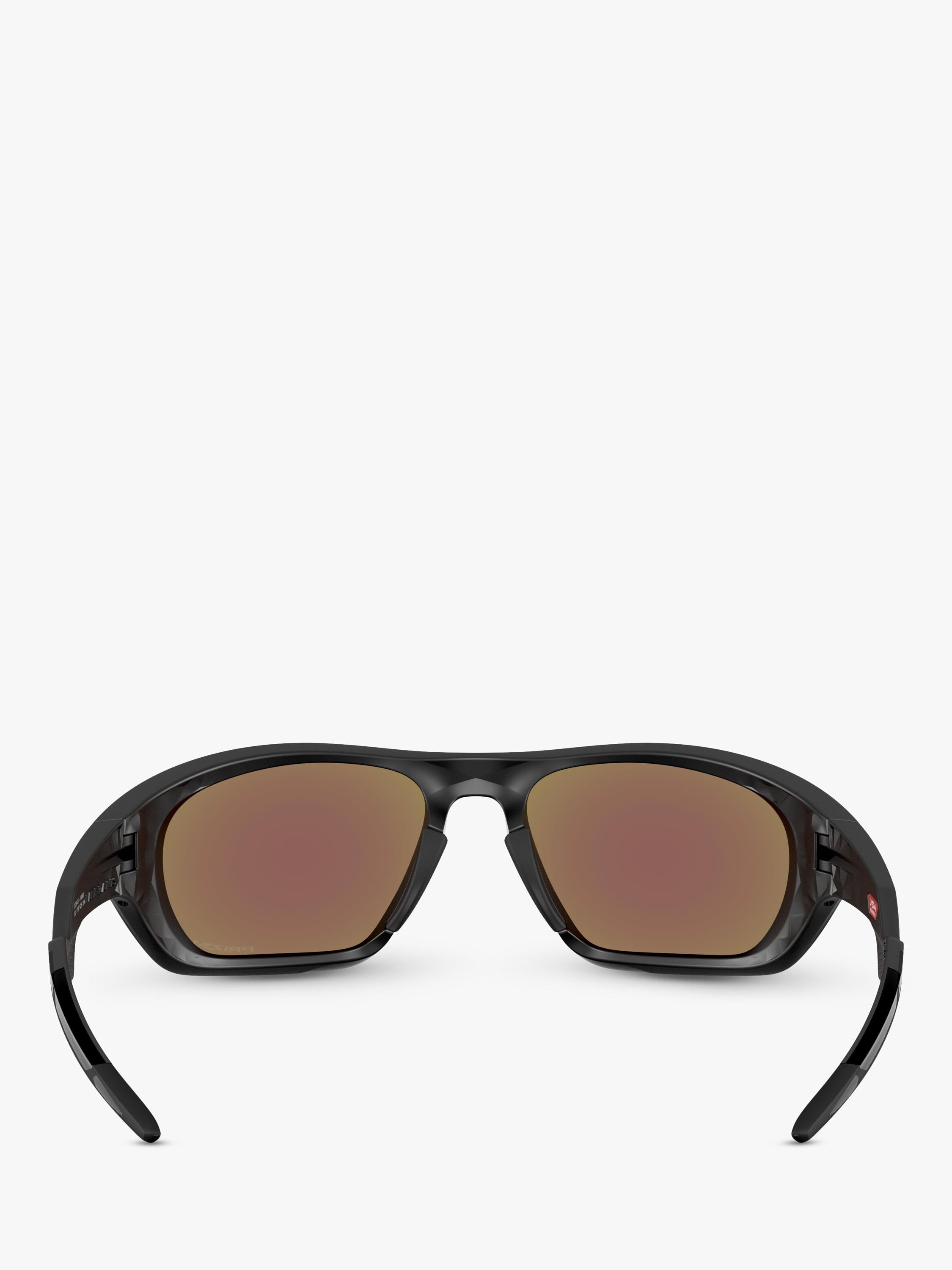 Oakley rectangular sunglasses black frame blue lenses - British product