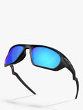 Oakley rectangular sunglasses black frame blue lenses - British product