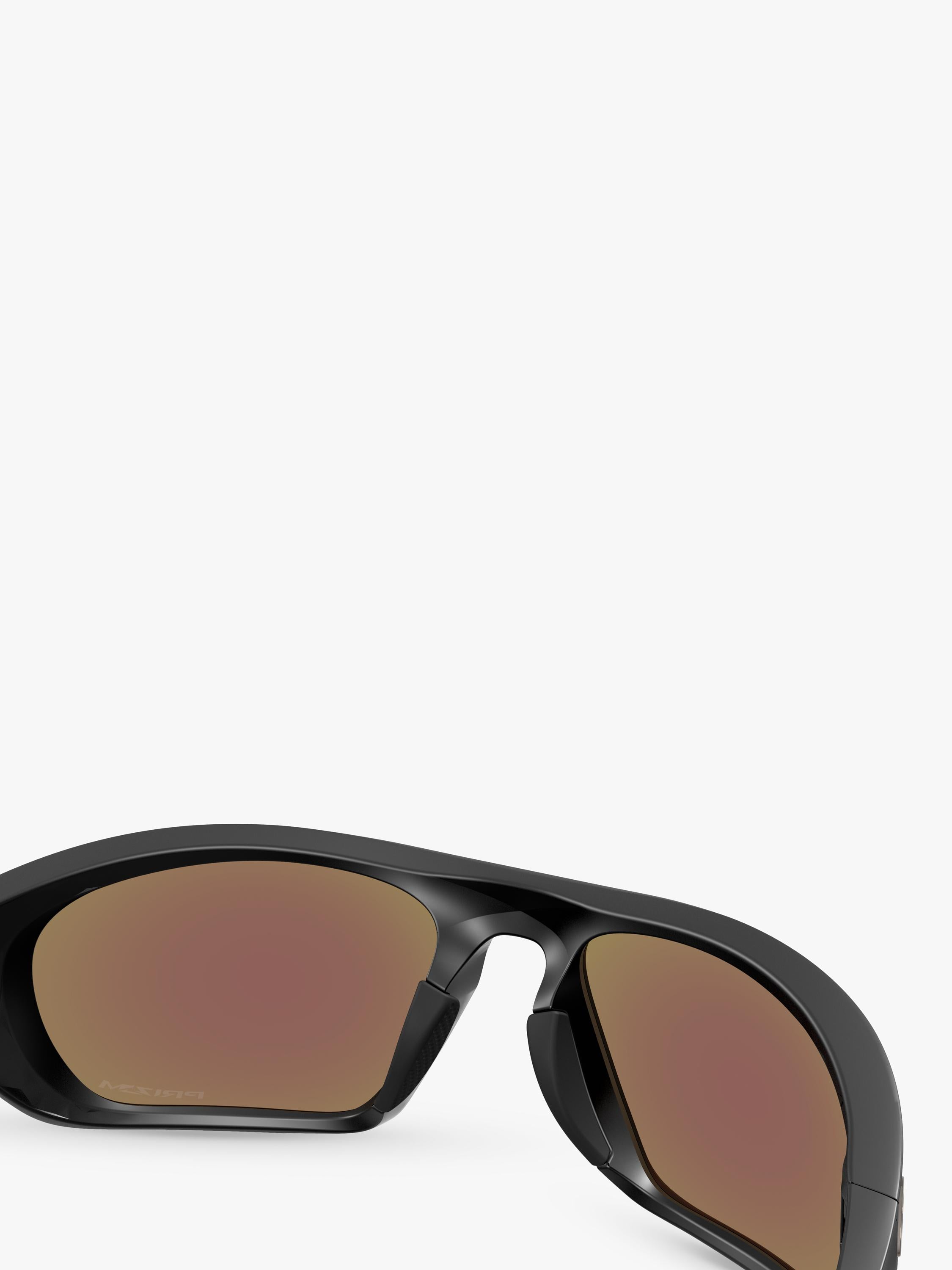 Oakley rectangular sunglasses black frame blue lenses - British product